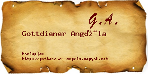 Gottdiener Angéla névjegykártya